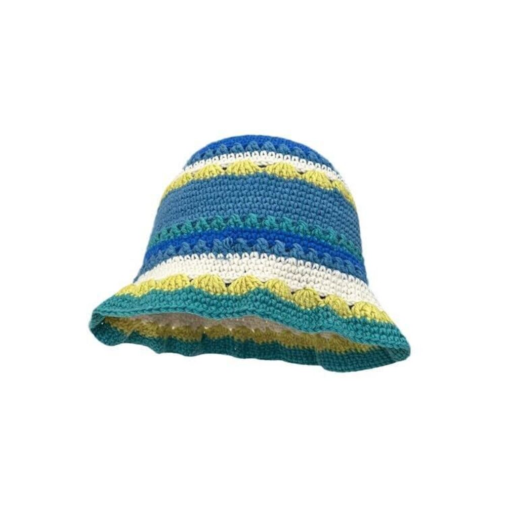 3443 Crochet Bucket Hat Knitted Fisherman Hat For Autumn Winter Trendy